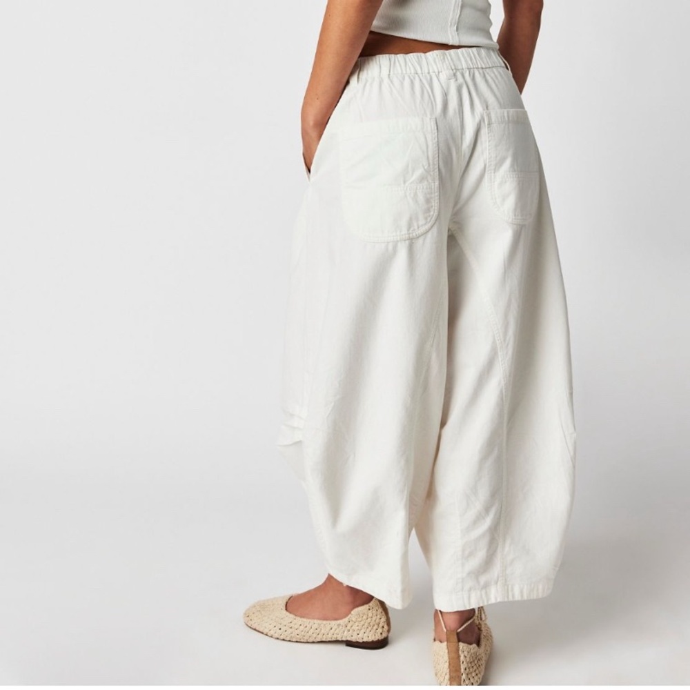 Free People White Wide Leg Jumpsuit with Flowing Silhouette - Picture 2 of 2